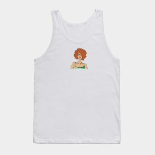 Redhead Girl Portrait Tank Top